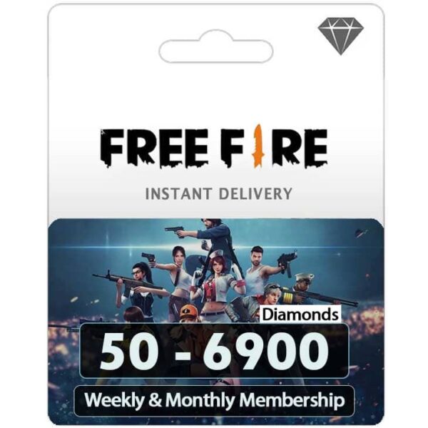 Free Fire Diamond weekly and Monthly Membership top up bd by zamve.com