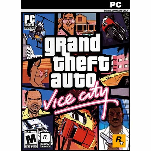 Grand Theft Auto Vice City pc game Rockstar key from zamve.com