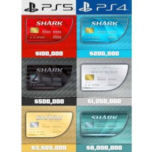 GTA Shark Cards for PS4/PS5 from zamve