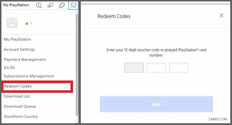 How to active Playstation Redeem code Activate zamve