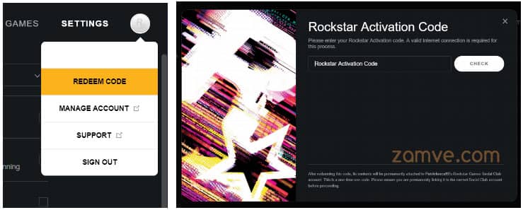 Rockstar code activation