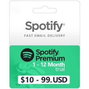 Spotify Prepaid Gift Card USD and Premium Subscription US spotify redeem code from zamve