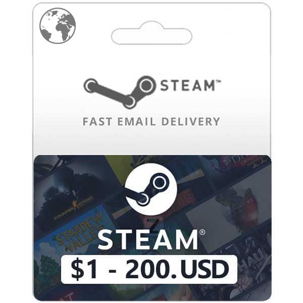Steam Wallet Gift Card USD Global steam key from zamve