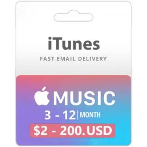 iTune Gift Card and Apple Music Membership Redeem code from zamve.com