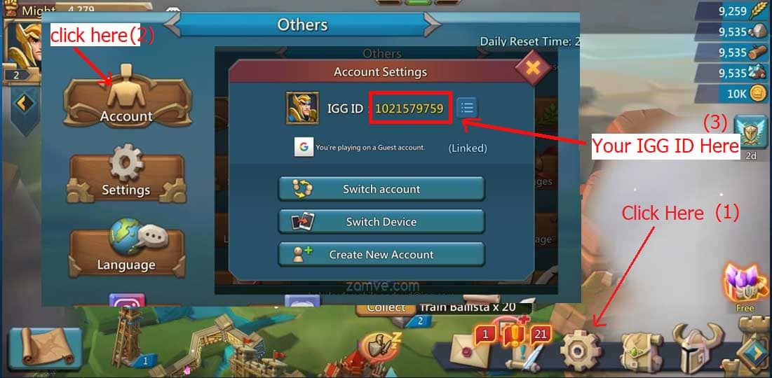 How to Find Lords Mobile IGG ID number