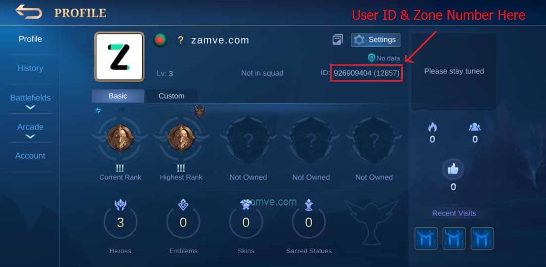 How to Find Mobile Legends User and Zone ID ZAVME
