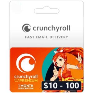 Crunchyroll gift card USD or Premium Subscription Us VRV redeem code on zamve.com