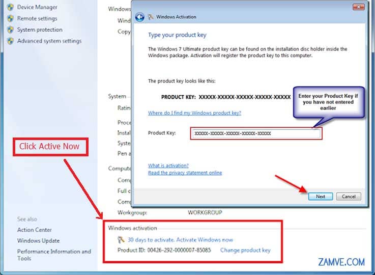 How to Activate Windows 7 Online by Zamve