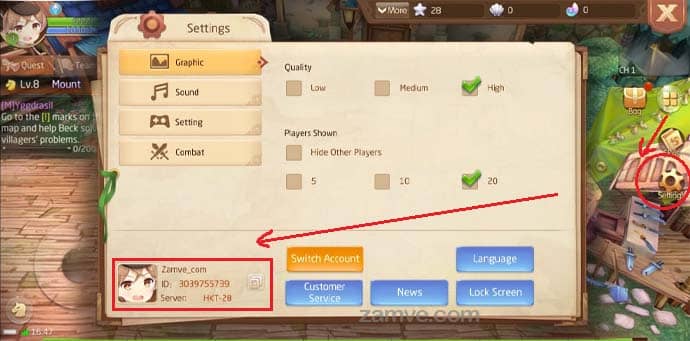 How To Find Your Tales of wind ID number by zamve.com