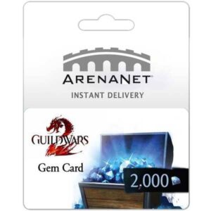 Guild Wars 2 2000 Gems Points pc game topup arenanet key from zamve.com