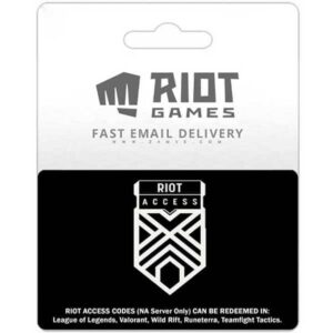 Riot Access gift card riot game code from zamve.com