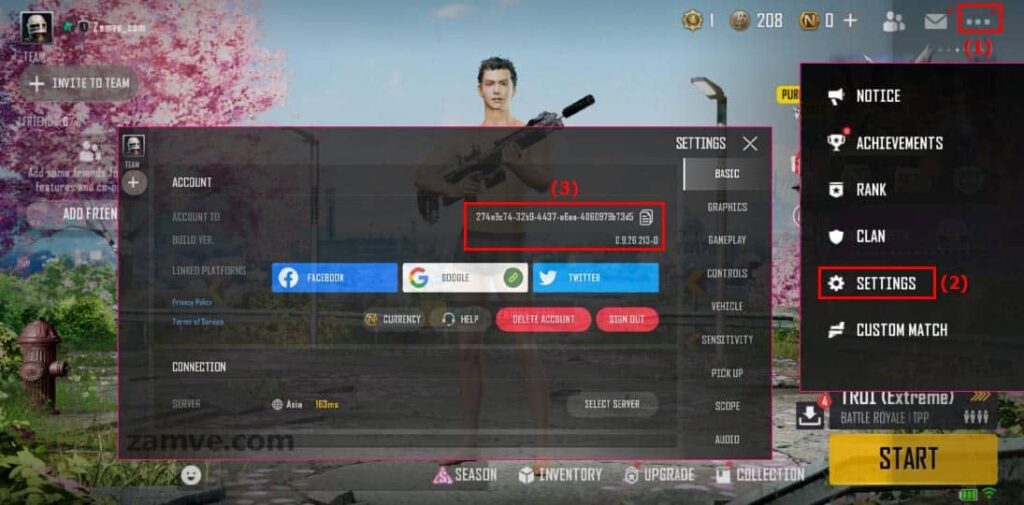 How to Find PUBG New State Account ID by zamve.com