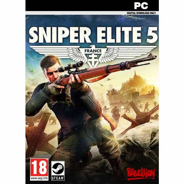 Sniper Elite 5 pc game steam key from zamve.com
