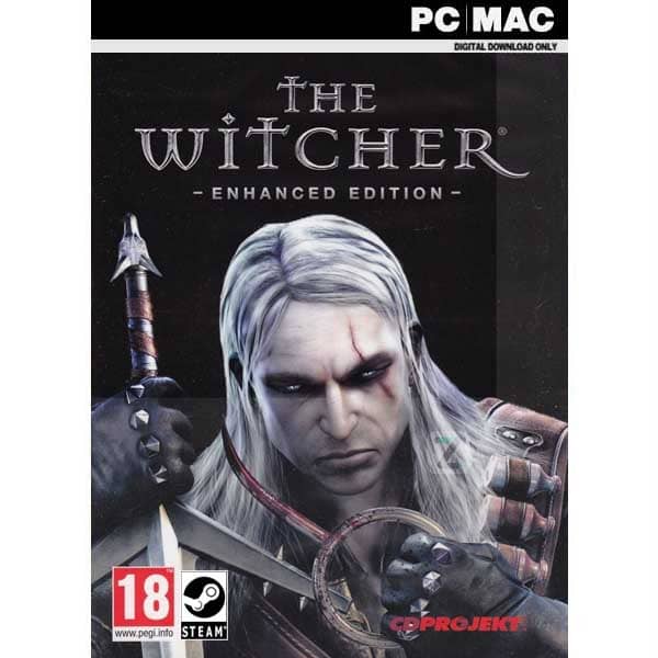 The Witcher Enhanced Edition~PC Game~Windows XP/Vista~New/Sealed~w/Slip  Cover 742725276550