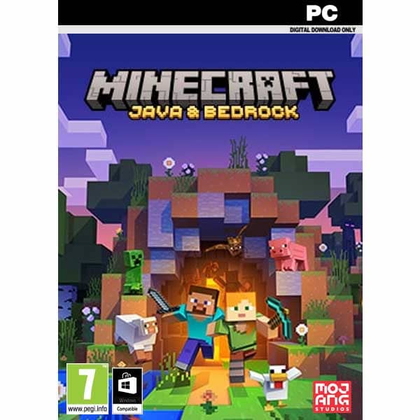 Minecraft java and bedrook pc game steam key from zamve.com
