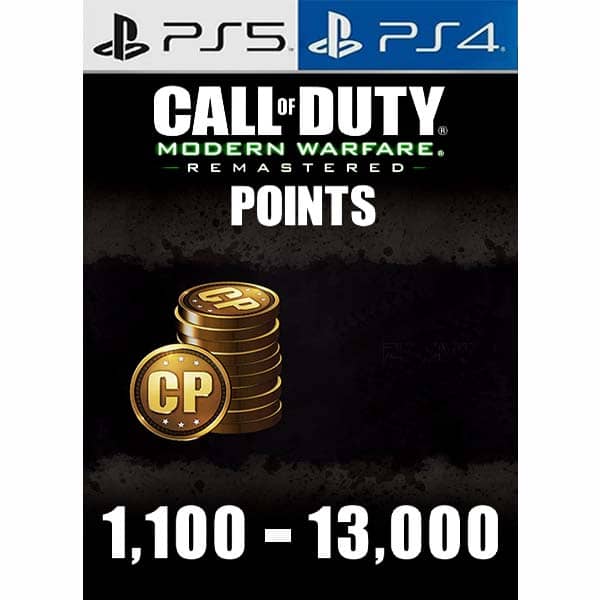 Call of Duty Modern Warfare Remastered Points (CP) for PS4 PS5 PSN Key from zamve.com