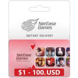 NetEase Game USD Gift Card NetEase key from zamve.com