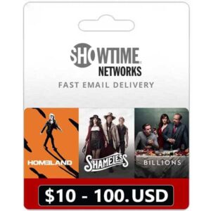 Showtime USD Gift Card key from zamve.com