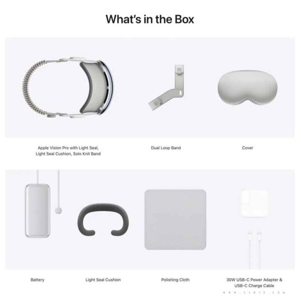 Apple Vision Pro Box Inside from Zamve Online Console Game Shop BD