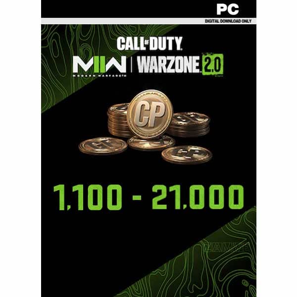 Modern Warfare II or Call of Duty- Warzone 2.0 Points CP for Battle PC Game from Zamve.com